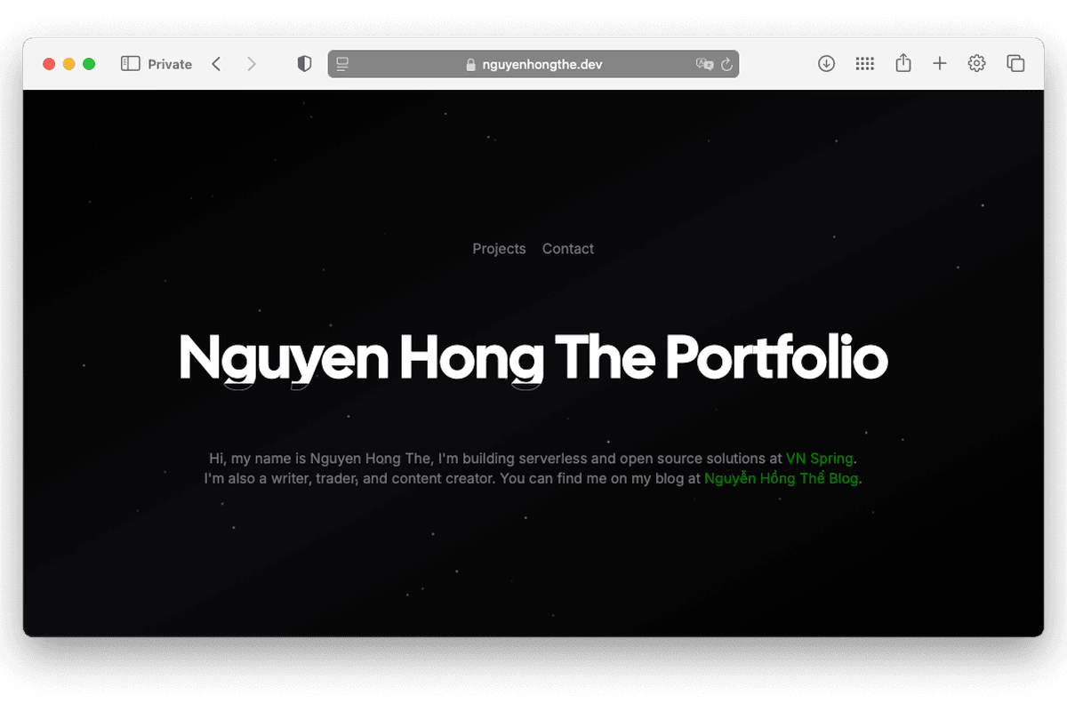 Nguyen Hong The Portfolio
